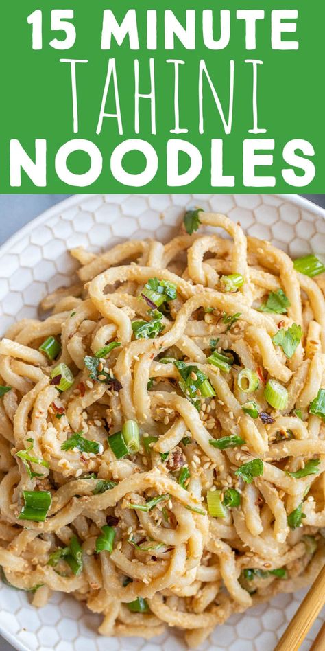 Tahini Rice Noodles, Tahini Sauce For Noodles, Edamame Noodles Recipes, Tahini Noodles Recipe, Edamame Noodle Recipes, Recipes With Tahini, Tahini Tofu, Tahini Noodles, Edamame Noodles