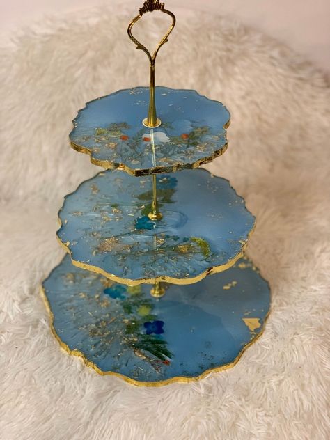 Buy 3 Tier Cake Stand Resin Dessert Stand Circle Online in India - Etsy Unique Cake Stands, Three Tier Stand, 3 Tier Cake Stand, 3 Tier Cake, Dessert Stand, Tier Cake, Tiered Stand, Small Plate, Plastic Trays