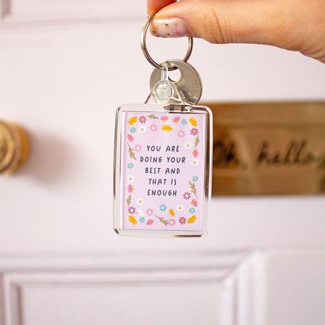 A little reminder 💗 & new product alert ‼️🌸 we’ve added a range of cute keyrings to the collection! Craft Fair Booth Display, Hamper Ideas, Doing Your Best, New Product Alert, Bullet Journal Quotes, Personalised Gifts Diy, Cool Gifts For Teens, Craft Fairs Booth, Bible Illustrations