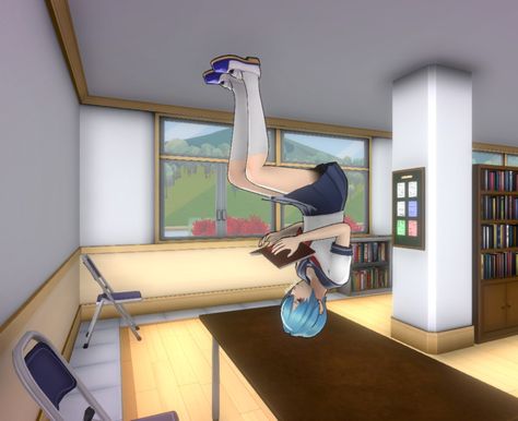 Yandere Simulator Memes, Yendere Simulator, Sims Funny, Sims Memes, Yandere Simulator Characters, Dora Funny, Childhood Games, Psychological Horror, Reading A Book