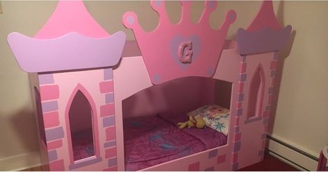 Rocket Bed, Princess Castle Bed, Castle Bed, Princess Bed, Princess Diy, Princess Room, Girl Bedroom Designs, Princess Castle, Girl Beds