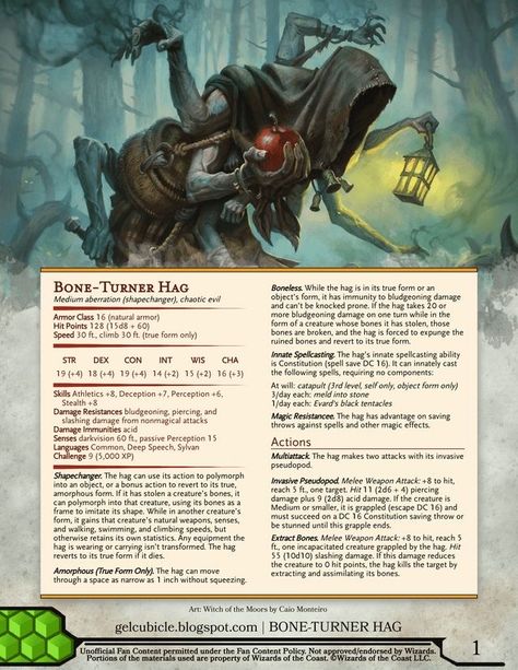 Hag Dnd 5e, Scary Dnd Monsters, Hag 5e, Dnd Eldritch, Dnd Fey, Dnd Lore, Rpg Creatures, Homebrew Monsters, Dnd Creatures