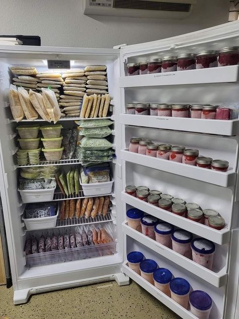 Freezer Storage Organization, Food Storage Rooms, Freezer Organization, Freezer Storage, Store Hacks, Kitchen Organization Pantry, Dollar Store Hacks, Fridge Organization, Home Canning