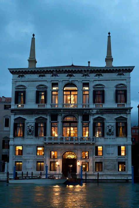 Exterior of The Aman Canal Grande Venice Hotel, where George Clooney and Amal Alamuddin were married Grand Canal Venice, European Hotel, Venice Hotels, Italy Photo, Grand Canal, Grand Hotel, Venice Italy, Land Scape, Italy Travel