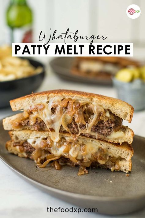 Copycat Whataburger Patty Melt, Whataburger Patty Melt Sauce, Patty Melt Recipe Pioneer Woman, Whataburger Recipe, Whataburger Patty Melt, Handheld Recipes, Superbowl Recipes, Patty Melt Recipe, Easy Fast Dinner Recipes