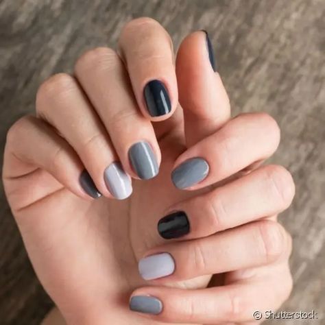 40 Cute and Short October Nails Ideas for a Stylish Fall Grey Nails, Grey Nail Designs, Chic Nail Art, Beauty Hacks Nails, October Nails, Gray Nails, Cute Gel Nails, Oval Nails, Nails Desing