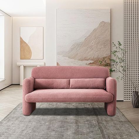 Elevate your living space with high-quality, custom furniture pieces designed by Vasoeny that reflects your unique style and enhance your comfort. Transform your home into a sanctuary of relaxation and inspiration by exploring pink at www.thinkinpink.org #CustomFurniture💖 #HomeDecor Reading Couch, Apartment Bedroom Office, Love Seat Couch, Couch Comfy, Pink Loveseat, Interesting Style, Recliner With Ottoman, Comfy Armchair, Faux Leather Sofa