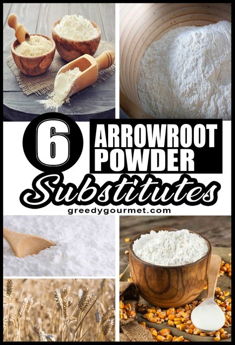 Arrowroot powder is an increasingly popular and extremely versatile ingredient. Here are 6 great alternatives, especially useful for thickening sauces. #arrrowroot #arrowrootpowder #substitutes #foodsubstitutes What Is Arrowroot Powder, 30 Minute Meals Chicken, Homemade Baking Powder, Baking Powder Substitute, Egg Substitute, Arrowroot Flour, Gluten Free Spaghetti, 10 Healthy Foods, Healthy Food Swaps