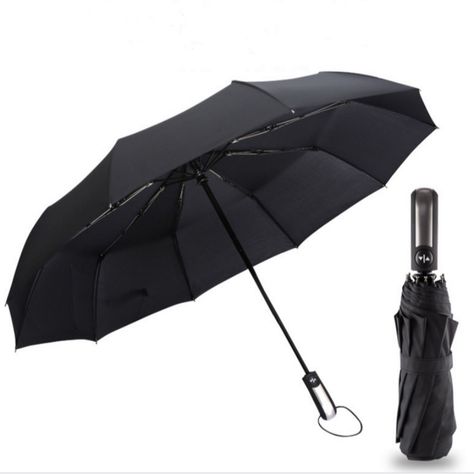 Umbrella Man, Windproof Umbrella, Compact Umbrella, Black Umbrella, Automatic Umbrella, Look Formal, Diy Handbag, Unique Purses, Sun Umbrella