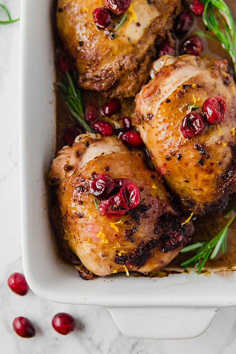 Cranberry Orange Chicken, Balsamic Chicken Thighs, Unbound Wellness, Fancy Dinners, Balsamic Vinegar Chicken, Cranberry Chicken, Orange Cranberry, Chicken Recipies, Aip Paleo