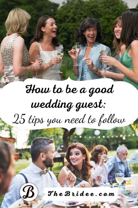 25 Great Tips How to Be a Good Wedding Guest Wedding Guest Tips, What To Bring To A Wedding As A Guest, Wedding Guest Rules, Wedding Ettiquite, Wedding Guest Packing List, Wedding Rules For Guests, Wedding Etiquette For Guests, Wedding Guest Checklist, Wedding Guest Etiquette