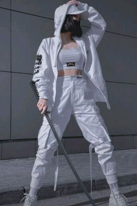 motivational quote Techwear Outfits, Korean Outfit Street Styles, Techwear Fashion, Cute Nike Outfits, Tech Wear, Tomboy Style Outfits, White Outfit, Tomboy Fashion, Teenage Fashion Outfits