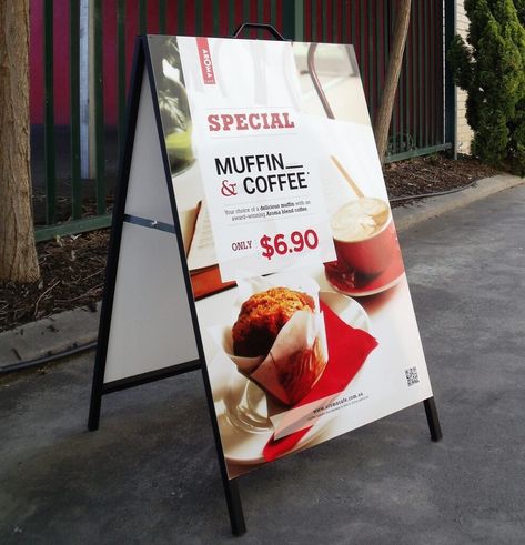 "A Frame Signs" Don't Miss out Special prices & Loyal customer discount. ✅ Affordable Price ✅ Best Quality ✅ 1-3 Business Days ✅ + Canada Wide Shipping https://phoenixprint.shop/products/metal-a-frame-signs A Frame Display, A Frame Design, City Sydney, A Frame Signs, Custom Signage, Blended Coffee, Frame Display, Sign Printing, Full Colour