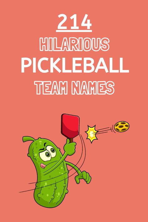 Calling all pickleball champions! Dominate the court with a name that strikes fear (and laughter) into your opponents. Click now to get inspired for your pickleball team names! Pickleball Team Names, Pickleball Tournament Ideas, Pickleball Fundraiser, Pickleball Puns, Pickle Party, Team Slogans, Spin Doctors, Retro Rocket, Double Team