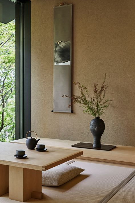 Aman Kyoto, Japan Interior, Japanese Bedroom, Tatami Room, Zen Interiors, Japanese Home Design, Asian Interior, Japanese Interiors, Japanese Room