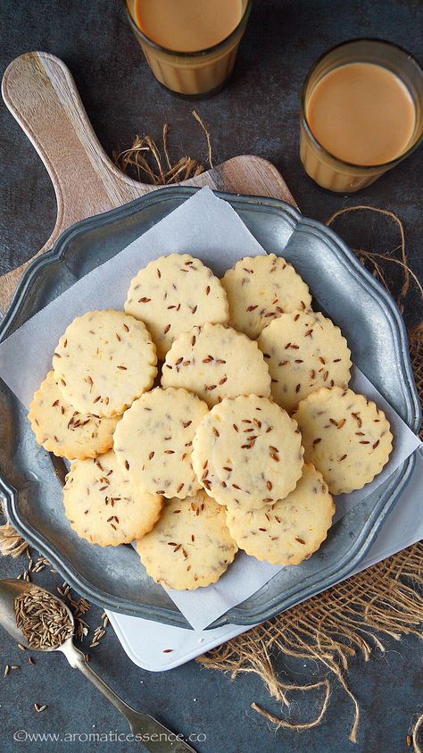 Jeera Biscuits | Jeera Biscuit Recipe | Indian Cumin Cookies Indian Cookies, Healthy Biscuits, Eggless Cookies, Salty Cookies, Savoury Biscuits, Biscuits Cookies, Cheap Ideas, Crispy Cookies, Eggless Baking