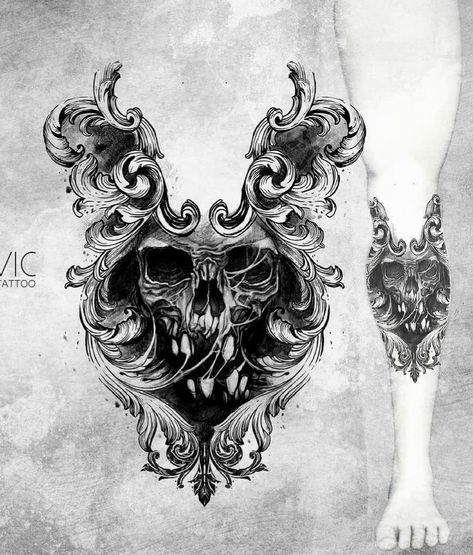 Baroque Tattoo, Slavic Tattoo, Backpiece Tattoo, Shin Tattoo, Filigree Tattoo, Muster Tattoos, Gothic Tattoo, Dark Art Tattoo, Knee Tattoo