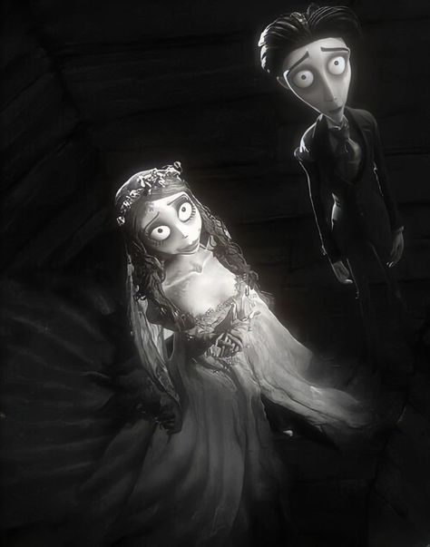 Corpse Bride Wallpaper Black And White, Corpse Bride Black And White, Corpse Bride Victor And Victoria, Corpse Bride Matching Pfp, Corpse Bride Aesthetic, Corps Bride, Victor Corpse Bride, Corpse Bride Movie, Corpse Bride Art