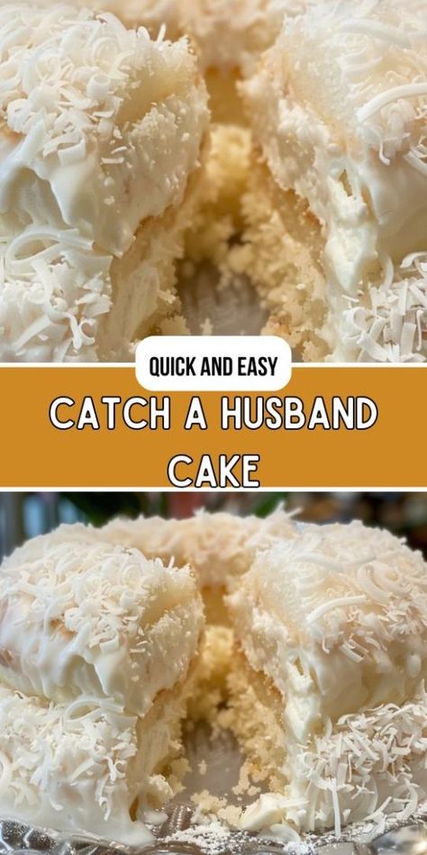 Catch A Husband Cake Get A Husband Cake, Easy One Pan Cake Recipes, 3day Coconut Cake, Catch A Husband Coconut Cake, How To Catch A Husband Cake, Poor Man's Cake Recipe, Doan's Bakery Coconut Cake, Coconut Cloud Cake, Are You Kidding Me Cake Recipes