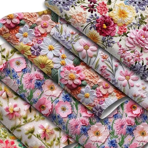 Amazon.com: Singring 6 Pcs 7.7" X 12.9" (20 Cm X 33 Cm) Floral Printed Faux Leather Fabric Sheets for Sewing Quilting DIY Bows Earrings Making Crafts Diy Wallet, Diy Bows, Diy Quilt, Leather Sheets, Faux Leather Fabric, Bow Earrings, Flowers Pattern, Diy Fabric, Crafts Sewing