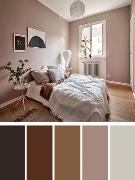 Relaxing and Cozy Bedroom Color Schemes - Glorifiv Cozy Bedroom Color Schemes, Bedroom Colour Schemes Neutral, Room Color Ideas Bedroom, Cozy Bedroom Colors, Best Bedroom Colors, Bedroom Color Combination, Bedroom Colour Palette, Warm Bedroom, Bedroom Wall Colors