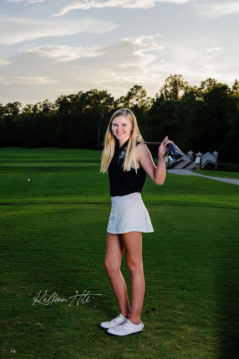 Golf Team Photos, Golf Portraits, Golf Poses, Golf Photos, Team Photoshoot, Saint Augustine Florida, Luxury Portrait, Senior Photography Poses, Girls Golf