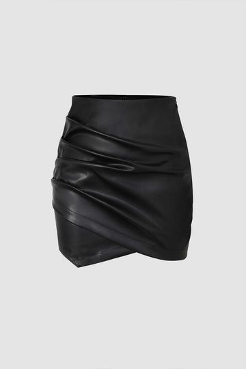 Velvet Bustier, Rok Mini, Faux Leather Mini Skirt, Looks Party, Leather Mini Skirt, Skirts Online, List Style, Leather Mini Skirts, Mode Vintage