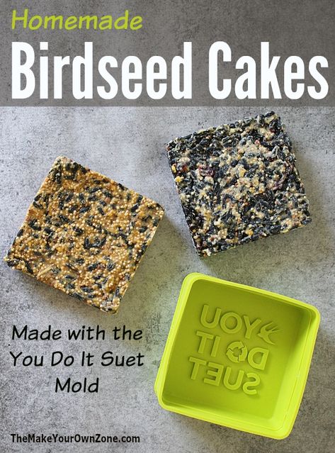 Homemade Birdseed Cakes with You Do It Suet Homemade Bird Seed, Birdseed Cakes, Bird Seed Cakes, Homemade Birdseed, Suet Recipe, Backyard Birds Watching, Backyard Birds Sanctuary, Bird Suet, Suet Cakes