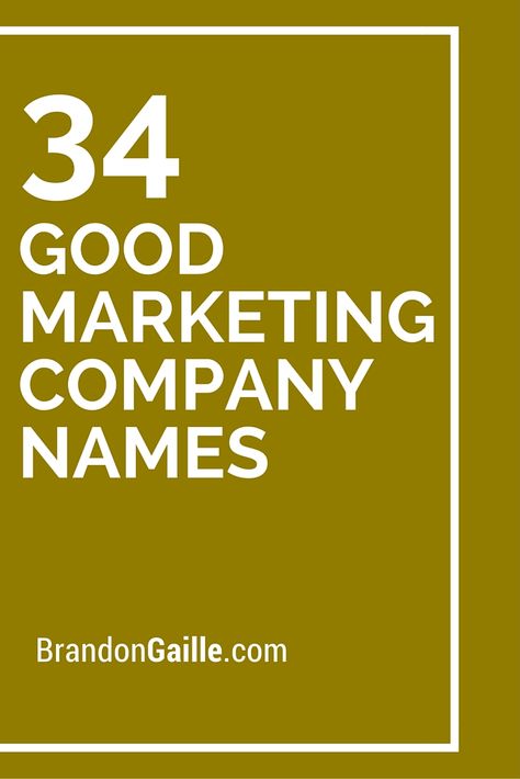 34 Good Marketing Company Names Social Media Agency Name Ideas, Digital Marketing Agency Name Ideas, Digital Marketing Name Ideas, Marketing Business Names, Good Company Names, Marketing Company Logo, Names For Companies, Unique Company Names, Marketing Agency Logo