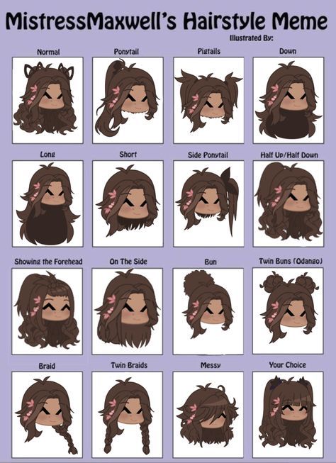 Gacha Cute Hairstyles, Cute Outfits For Gacha Club, Gacha Club Cute Hairstyles, Cute Outfit Ideas Gacha Club, Free Gacha Hair Ideas, Gacha Club Brat Outfit Ideas, Gacha Names Ideas, Nerd Gacha Club Outfits, Gacha Club Tomboy Hair