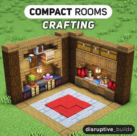 Minecraft Room Designs, Minecraft Rooms, Compact Room, Minecraft Decoration, Capas Minecraft, Rumah Minecraft Sederhana, Minecraft Interior, Minecraft Interior Design, Cool Minecraft Creations