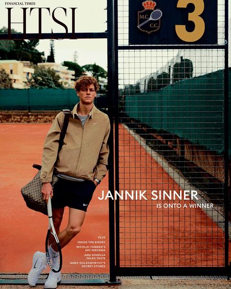 Jannik Sinner covers How To Spend It April 27th, 2024 by Antoni Ciufo Sports Magazine Cover, Sport Magazine Cover, Tennis Fashion Photography, Tennis Pics, Sports Magazine Covers, Tennis Magazine, Tennis Photoshoot, Sport Editorial, Fila Tennis