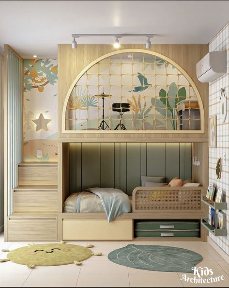 Beds For Small Rooms, Cool Kids Bedrooms, Kids Room Interior Design, Kids Bedroom Inspiration, Playroom Wall Decor, Kids Bedroom Designs, Playroom Design, Kids Room Inspiration, Kids Interior Room