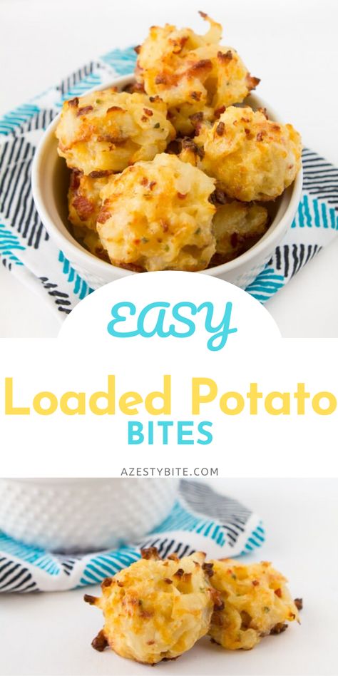 Loaded Potato Cocktail Bites, Potatoe Appetizer Crockpot, Potato Skin Bites Appetizers, Easy Appetizers Potato, Easy Appetizers With Potatoes, Easy Small Bites Party Appetizers, Appetizer Potato Recipes, Finger Food Potatoes, Loaded Potato Bites Appetizers