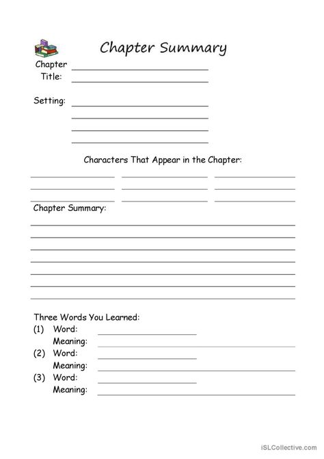 Chapter Summary storytelling: English ESL worksheets pdf & doc Number The Stars, Book Journal Ideas, Bridge To Terabithia, Chapter Summary, Homeschool Education, Esl Worksheets, Chapter Books, Book Journal, Journal Ideas