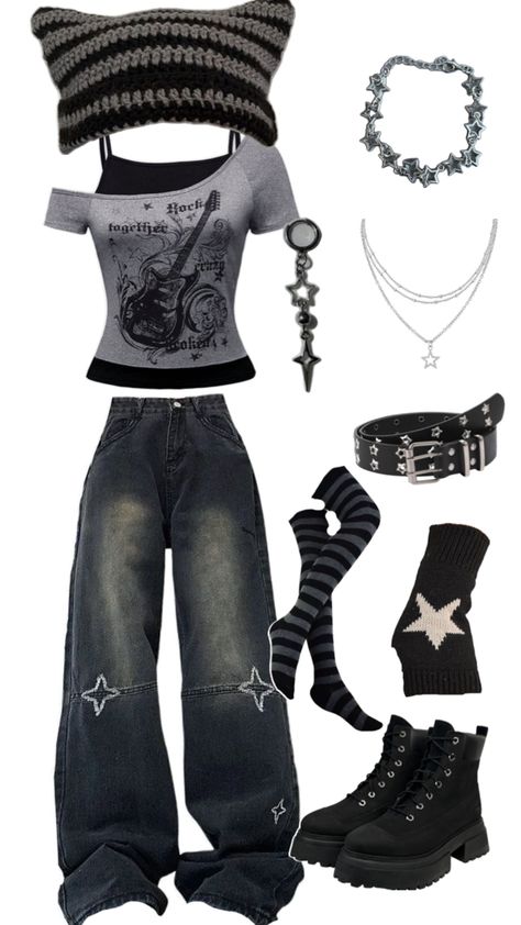 2000 Emo Fashion, 2000 Emo, Silly Clothes, Trashy Outfits, Korean Outfit Street Styles, Badass Style, Emo Fashion, Grunge Goth