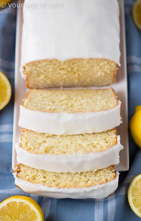 Copycat Starbucks Lemon Loaf Recipe - Your Cup of Cake Starbucks Lemon Loaf Recipe, Iced Lemon Loaf, Copycat Starbucks Lemon Loaf, Perfect Banana Bread, Starbucks Lemon Loaf, Lemon Loaf Recipe, Starbucks Lemon, Cup Of Cake, Quick Bread Recipe