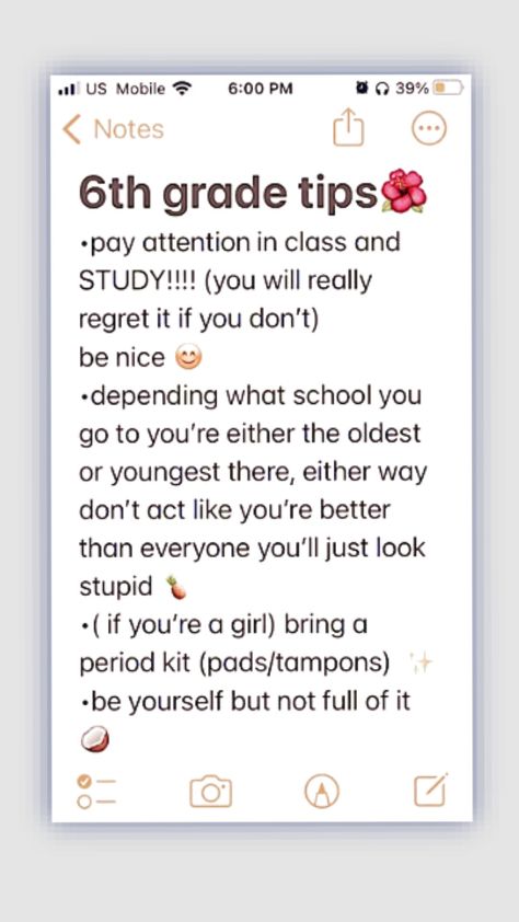 6th grade tips! comment what else I should do /tags/ #6thgrade #middleschool #elementaryschool #school #schooltips 5th Grade Tips, Tips For 5th Grade, Tips For 6th Grade, 6th Grade Tips, How To Become Popular, Middle School Survival, Middle School Hacks, Period Kit, Sephora Skin Care