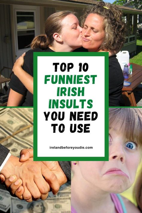 The Irish love a bit of banter. That said, it should come as no surprise that we love to wind each other up. These are the ten funniest Irish insults to have in your arsenal. #IB4UD #ireland #irishtravel Irish Memes Humor, Limerick Funny, Funny Irish Quotes, Irish Curse, Irish Memes, Irish Phrases, Irish Slang, Irish Love, Irish Jokes