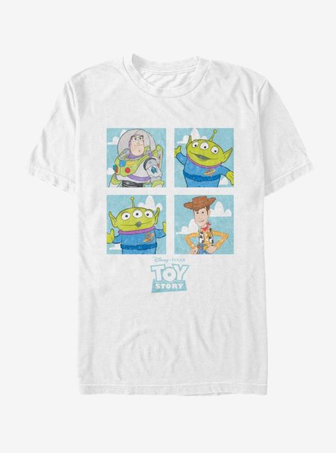 Toy Story Character Box T-Shirt Toy Story Andy, Toy Story Character, Hot Topic Shirts, Toy Story Characters, Toy Story Shirt, Pizza Planet, Mens Toys, Toy Story Buzz, T Shirts White