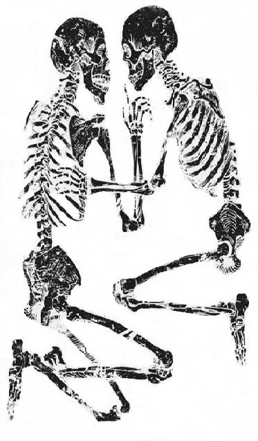 Lovers of Valdaro (maybe back of arm, opposite the dancing skeleton?) Lovers Of Valdaro, Man Kneeling, Father Tattoos, Skeleton Drawings, Skeleton Dance, Skeleton Tattoos, Tattoos For Lovers, Dancing Skeleton, Fairy Tattoo