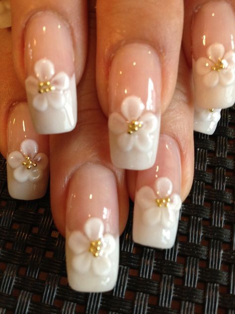 Nail Ideas With Gems, Girly Acrylic Nails, Really Cute Nails, Soft Nails, Gem Nails, Fire Nails, Funky Nails, Chic Nails, Nails Inspo