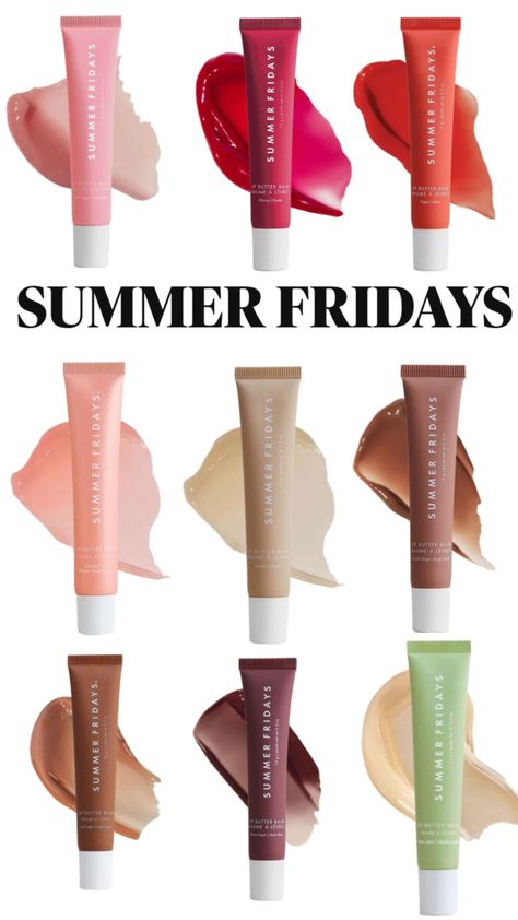 Summer Fridays Lip, Summer Friday, Color Lip Balm, Lip Products, Drunk Elephant, Birthday List, Summer Fridays, Light Peach, Lip Balms