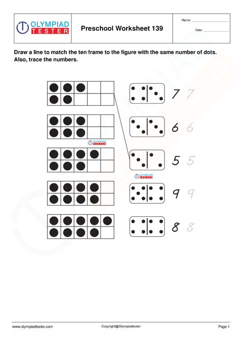 Kindergarten Math Enrichment, Pre K Math Activities, Kindergarten Math Worksheets Counting, Number Bonds Kindergarten, Kindergarten Math Assessment, Preschool Maths, Pre K Math, Nursery Worksheets, Math Olympiad