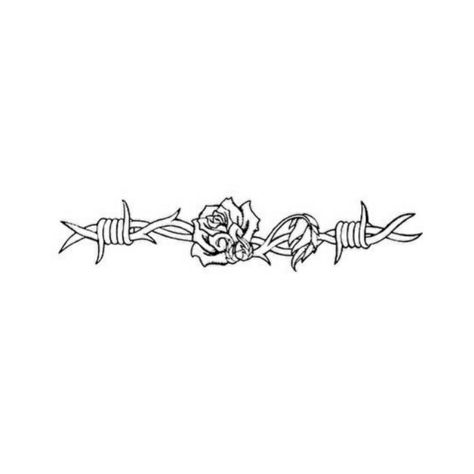 Barbed Wire Rose Tattoo, Tattoo Fonts Alphabet, L Tattoo, Discreet Tattoos, Barbed Wire, Tattoo Design Drawings, Design Drawings, Rose Tattoos, Tattoo Fonts