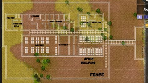 Prison plan sample. Prison Architect Layout, Prison Design, Prison Architect, Clever Dog, Wake Ideas, Entrance Design, Architect Design, Design Model, Design Style