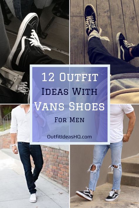 12 Mens Vans Shoe Outfits to Wear for Inspiration https://outfitideashq.com/12-mens-vans-shoe-outfits-wear-inspiration/ Vans Formal Outfit Men, Black Vans Men Outfit, Van Shoes Outfit Mens, Vans Mens Outfits, Vans Shoes Outfit Mens, Hightop Vans Outfit Men, Men’s Vans Outfit, Men Vans Outfit, Mens Vans Shoes Outfit