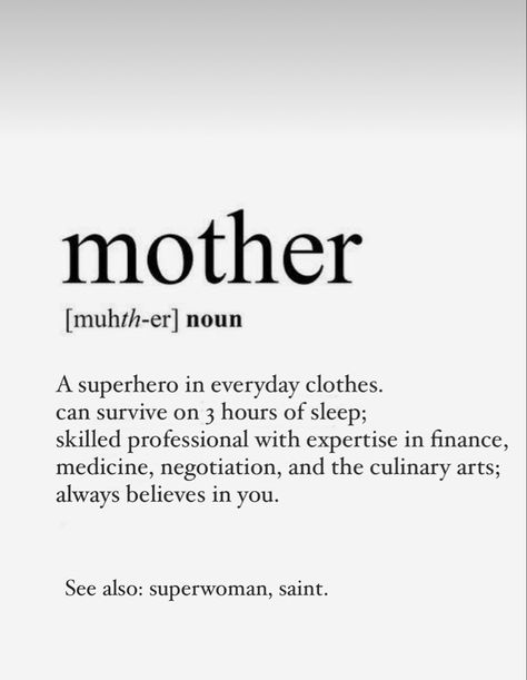 Mother's Bday Caption, Caption For Mother's Birthday, Imperfect Mom Quotes, Mom Definition Quote, Superwoman Quotes, Momma Quotes, Gorgeous Quotes, Mom Definition, Quotes Mom