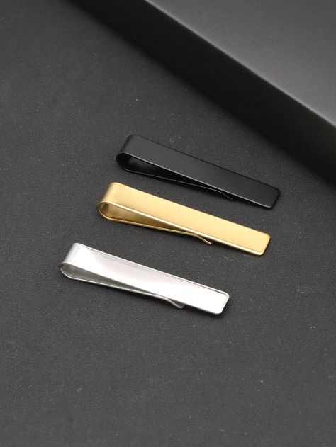 3pcs Men Minimalist Tie Clip Tie Pins Mens, Tie Clips For Men, Embellished Fashion, Mens Fashion Jewelry, Silver Tie, Professional Shoes, Jewelry Mens, Craft Design, Circular Design