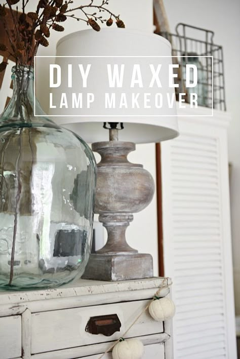 An easy way to update your lamps! A must pin for future home decor updates - DIY wax tutorial. Wax Tutorial, Outdoor Lighting Design, Diy Outdoor Lighting, Farmhouse Lamps, Lamp Makeover, Diy Wax, Future Home, Outdoor Light Fixtures, Décor Diy